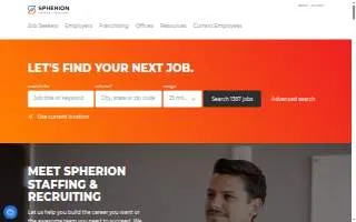Spherion Layton website