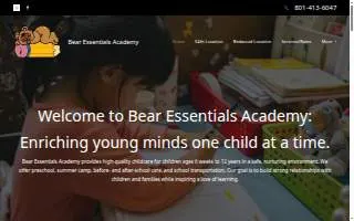 Bear Essentials Academy website