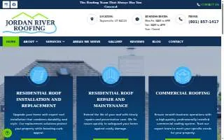 Jordan River Roofing website