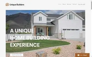 Unique Builders Utah website