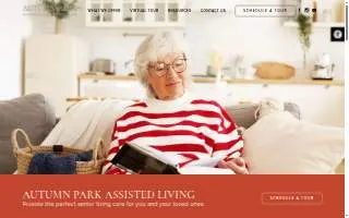Autumn Park Assisted Living website