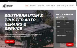 Dixie Automotive of Washington website