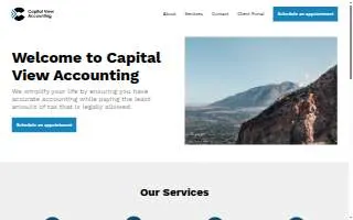 Capital View Accounting website