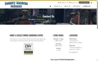Country Gardens Nursery of West Haven website