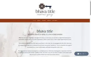 Bhava Title Insurance Agency LLC website