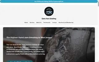 Extra Auto Detailing website