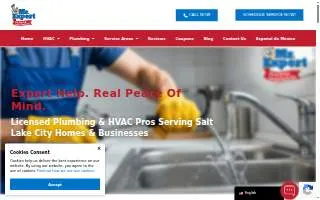 Mr Expert Plumbing, Heating & Air website