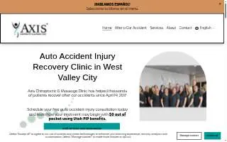 Axis Chiropractic & Massage Clinic – AUTO ACCIDENT RECOVERY website
