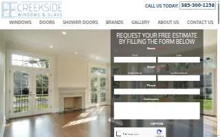 Creekside Windows & Glass website