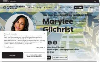 Marylee Gilchrist at CrossCountry Mortgage website