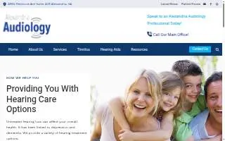Alexandria Audiology (fka Sonus Alexandria) website
