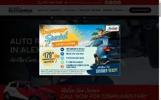 Ben Nielsen's Alexandria Auto Care West website