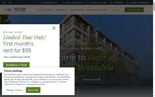 Cogir of West End Alexandria website