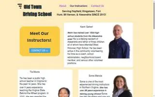 Old Town Driving School of Alexandria website