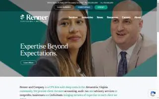 Renner & Company CPA, PC website