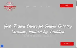 Tasteful Affairs Catering of Alexandria website