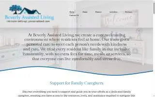 Beverly Assisted Living Calvert website