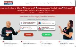 Hispanos Services of Annandale website