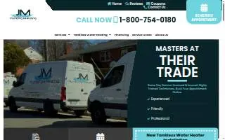 JM Plumbing & Heating website