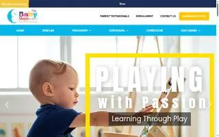 My Baby Steps Academy website