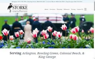 Storke Funeral Home - Arlington Chapel website