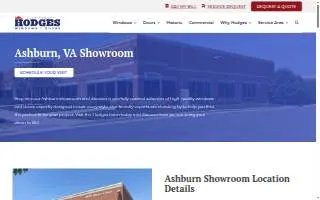 Hodges Windows & Doors of Ashburn website