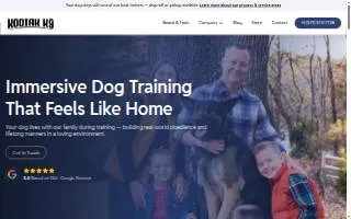 Kodiak K9 Training of Ashburn website
