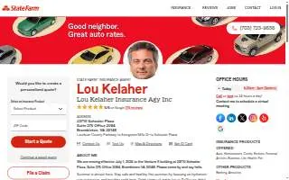 Lou Kelaher - State Farm Insurance Agent website