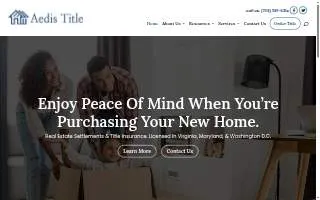 Aedis Title website