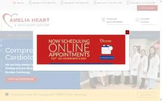 Amelia Heart & Vascular Center of Bailey's Crossroads website