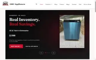 DMV Appliances Outlet website