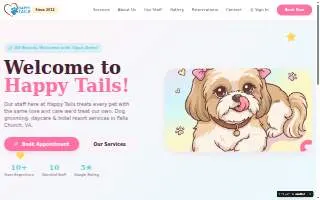 Happy Tails of Bailey's Crossroads website