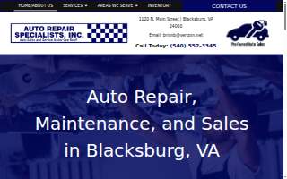 Auto Repair Specialists Inc