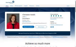 Christine Smith - Financial Advisor, Ameriprise Financial Services, LLC