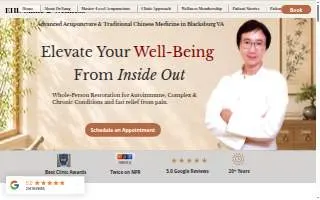 EHE Clinic & Wellness website