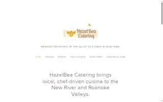 HazelBea Catering of Blacksburg website