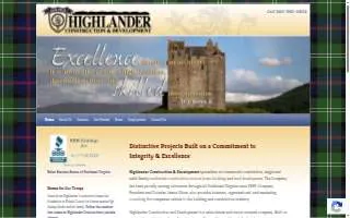 Highlander Construction & Development, Inc. of Blacksburg website