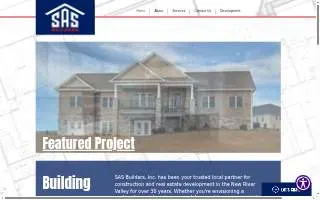 SAS Builders, Inc. website