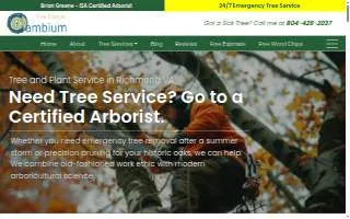 Cambium Tree Services website