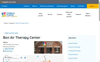 Children’s Hospital of Richmond at VCU Bon Air Therapy Center