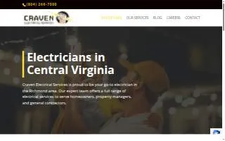Craven Electrical Services website