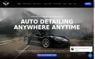 Hawks Auto Detailing Midlothian website
