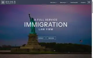 Hyder Immigration Law of Bon Air website