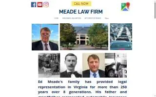 Meade Law Firm website