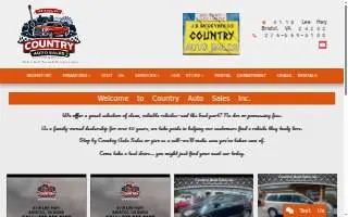 Country Auto Sales Inc website