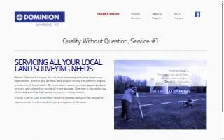 Dominion Surveyors Inc of Burke website
