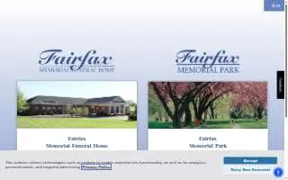 Fairfax Memorial Funeral Home website