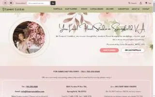 Flowers' Cuddles website