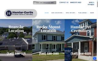 Hamlar - Curtis Funeral Home & Crematory -Roanoke of Cave Spring