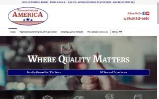 Transmissions America website